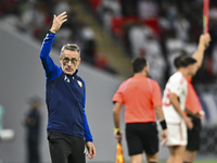 Head coach of the United Arab Emirates, Paulo Bento, reacts during the qualification 3rd round for the FIFA World Cup 2026 group A match bet...