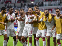 Ali Saleh Amro (#7) of the United Arab Emirates celebrates after scoring a goal during the qualification 3rd round for the FIFA World Cup 20...