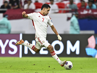 Ali Saleh Amro (#7) of the United Arab Emirates during the qualification 3rd round for the FIFA World Cup 2026 group A match between Qatar a...