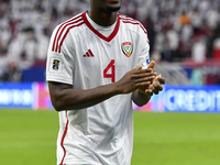 Kouame Kouadio of the United Arab Emirates celebrates after winning the qualification 3rd round for the FIFA World Cup 2026 group A match be...