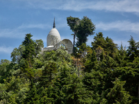 Jwala Devi Temple in Mussoorie, Uttarakhand, India, on April 18, 2024. The temple is dedicated to Jwala Devi Goddess, one of the forms of Go...