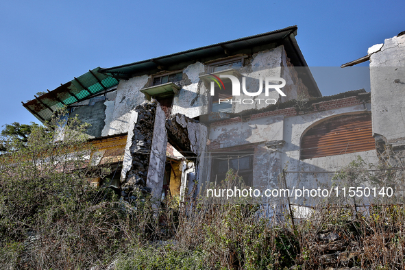 Old house in Mussoorie, Uttarakhand, India, on April 18, 2024. 