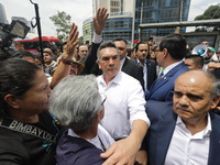 Alejandro Moreno Cardenas, National President of the Partido Revolucionario Institucional (PRI), arrives at the Mexican Senate while judicia...