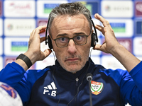 United Arab Emirates team head coach Paulo Bento attends a press conference after the qualification 3rd round for the FIFA World Cup 2026 gr...