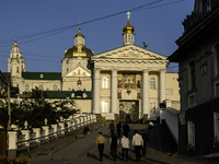 View of the Orthodox Holy Dormition Pochayiv Lavra in Pochaiv, Ukraine, on September 4, 2024 (