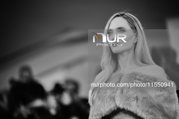 Angelina Jolie attends a red carpet for ''Maria'' during the 81st Venice International Film Festival in Venice, Italy, on August 29, 2024 