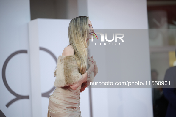 Angelina Jolie attends a red carpet for ''Maria'' during the 81st Venice International Film Festival in Venice, Italy, on August 29, 2024 