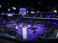 A general view of the stadium prior to the Men's up to 65kg Para Powerlifting Final on day eight of the Paris 2024 Summer Paralympic Games a...