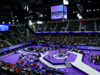 A general view of the stadium prior to the Men's up to 65kg Para Powerlifting Final on day eight of the Paris 2024 Summer Paralympic Games a...