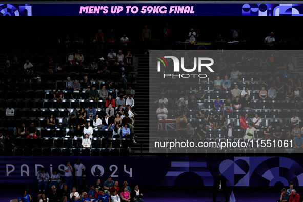 A general view of the stadium prior to the Men's up to 65kg Para Powerlifting Final on day eight of the Paris 2024 Summer Paralympic Games a...