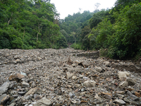 Landslides occur due to heavy rainfall in Dhankuta, Nepal, on September 06, 2024 (