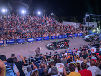 Driver Elfyn Evans and co-driver Scott Martin of the team Toyota Gazoo Racing WRT, Toyota GR Yaris Rally1 Hybrid, face the ceremonial start...