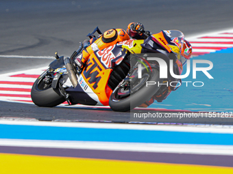 Pol Espargaro of Red Bull KTM Factory Racing participates in the Gran Premio Red Bull di San Marino e della Riviera di Rimini Free Practice...