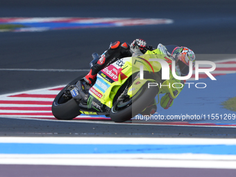 Marco Bezzecchi (Ita-VR46 Team Ducati) participates in the Gran Premio Red Bull di San Marino e della Riviera di Rimini Free Practice MotoGP...