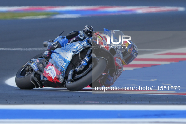 Miguel Oliveira (Por-Aprilia Racing) participates in the Gran Premio Red Bull di San Marino e della Riviera di Rimini Free Practice MotoGP o...