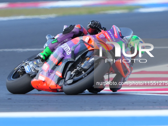 Franco Morbidelli (Ita-Pramac Racing Ducati) participates in the Gran Premio Red Bull di San Marino e della Riviera di Rimini Free Practice...