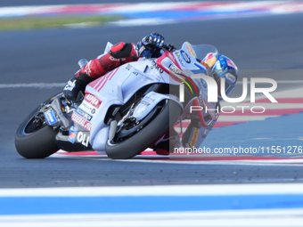 Alex Marquez (Spa-Gresini Racing Ducati) participates in the Gran Premio Red Bull di San Marino e della Riviera di Rimini Free Practice Moto...