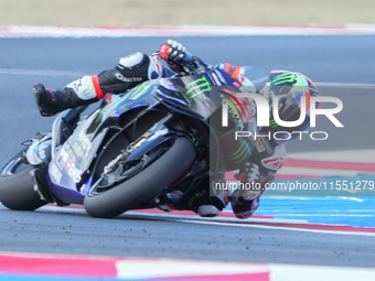 Alex Rins (Spa-Monster Energy Yamaha MotoGP) participates in the Gran Premio Red Bull di San Marino e della Riviera di Rimini Free Practice...