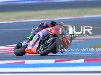 Franco Morbidelli (Ita-Pramac Racing Ducati) participates in the Gran Premio Red Bull di San Marino e della Riviera di Rimini Free Practice...