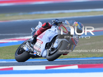 Alex Marquez (Spa-Gresini Racing Ducati) participates in the Gran Premio Red Bull di San Marino e della Riviera di Rimini Free Practice Moto...