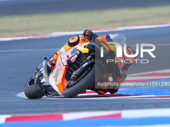 Pol Espargaro of Red Bull KTM Factory Racing participates in the Gran Premio Red Bull di San Marino e della Riviera di Rimini Free Practice...