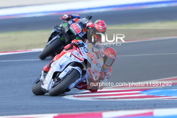 Marc Marquez (Spa-Gresini Racing Ducati) participates in the Gran Premio Red Bull di San Marino e della Riviera di Rimini Free Practice Moto...