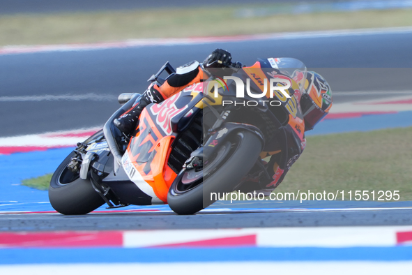 Brad Binder (Saf-Red Bull KTM Factory Racing) participates in the Gran Premio Red Bull di San Marino e della Riviera di Rimini Free Practice...