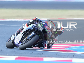 Alex Rins (Spa-Monster Energy Yamaha MotoGP) participates in the Gran Premio Red Bull di San Marino e della Riviera di Rimini Free Practice...