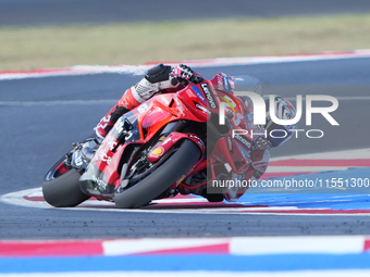 Enea Bastianini (Ita-Ducati Lenovo Team) participates in the Gran Premio Red Bull di San Marino e della Riviera di Rimini Free Practice Moto...