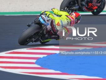 Fabio Di Giannantonio (Ita-VR46 Team Ducati) participates in the Gran Premio Red Bull di San Marino e della Riviera di Rimini Free Practice...