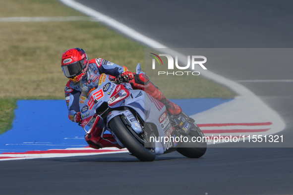 Marc Marquez (Spa-Gresini Racing Ducati) participates in the Gran Premio Red Bull di San Marino e della Riviera di Rimini Free Practice Moto...