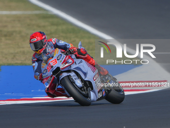 Marc Marquez (Spa-Gresini Racing Ducati) participates in the Gran Premio Red Bull di San Marino e della Riviera di Rimini Free Practice Moto...