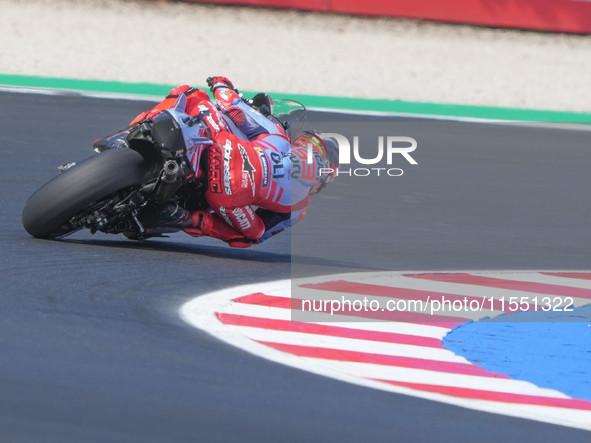 Marc Marquez (Spa-Gresini Racing Ducati) participates in the Gran Premio Red Bull di San Marino e della Riviera di Rimini Free Practice Moto...