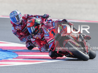 Francesco Bagnaia (Ita-Ducati Lenovo Team) participates in the Gran Premio Red Bull di San Marino e della Riviera di Rimini Free Practice Mo...