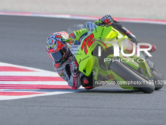 Marco Bezzecchi (Ita-VR46 Team Ducati) participates in the Gran Premio Red Bull di San Marino e della Riviera di Rimini Free Practice MotoGP...