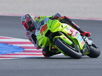 Marco Bezzecchi (Ita-VR46 Team Ducati) participates in the Gran Premio Red Bull di San Marino e della Riviera di Rimini Free Practice MotoGP...