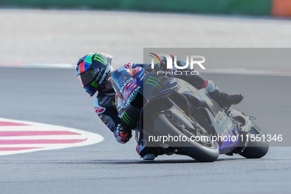 Alex Rins (Spa-Monster Energy Yamaha MotoGP) participates in the Gran Premio Red Bull di San Marino e della Riviera di Rimini Free Practice...