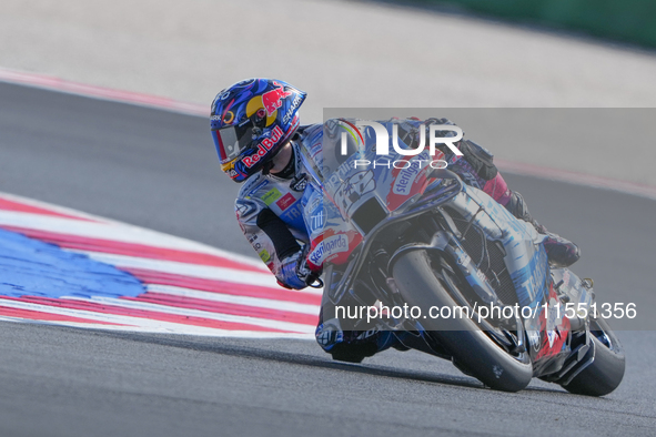 Miguel Oliveira (Por-Aprilia Racing) participates in the Gran Premio Red Bull di San Marino e della Riviera di Rimini Free Practice MotoGP o...