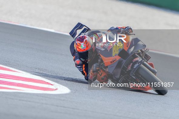 Pol Espargaro of Red Bull KTM Factory Racing participates in the Gran Premio Red Bull di San Marino e della Riviera di Rimini Free Practice...