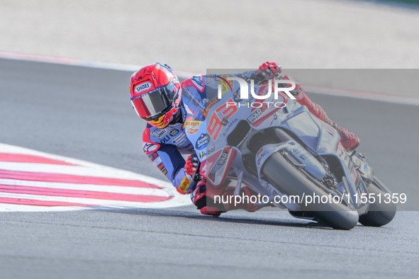 Marc Marquez (Spa-Gresini Racing Ducati) participates in the Gran Premio Red Bull di San Marino e della Riviera di Rimini Free Practice Moto...