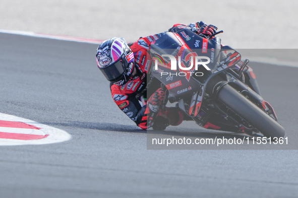 Maverick Vinales (Spa-Aprilia Racing) participates in the Gran Premio Red Bull di San Marino e della Riviera di Rimini Free Practice MotoGP...