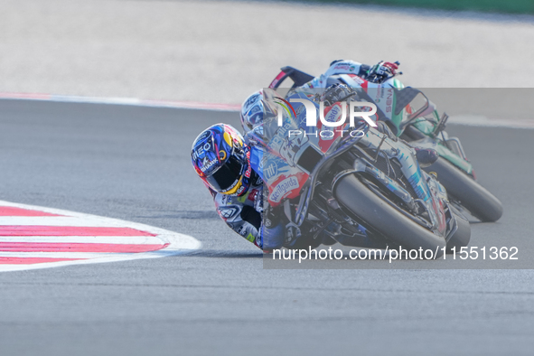 Miguel Oliveira (Por-Aprilia Racing) participates in the Gran Premio Red Bull di San Marino e della Riviera di Rimini Free Practice MotoGP o...