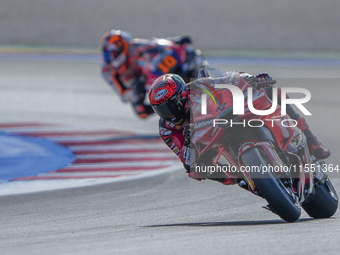 Francesco Bagnaia (Ita-Ducati Lenovo Team) participates in the Gran Premio Red Bull di San Marino e della Riviera di Rimini Free Practice Mo...