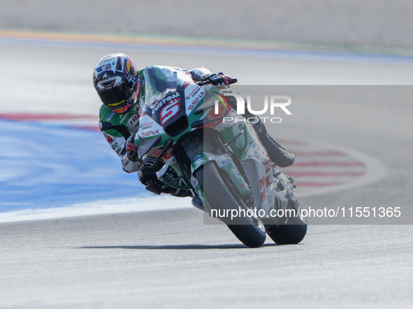 Johann Zarco (Fra-Honda LCR) participates in the Gran Premio Red Bull di San Marino e della Riviera di Rimini Free Practice MotoGP on Friday...