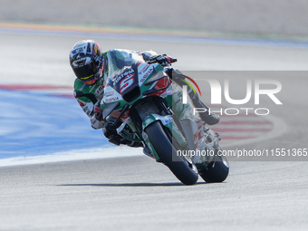 Johann Zarco (Fra-Honda LCR) participates in the Gran Premio Red Bull di San Marino e della Riviera di Rimini Free Practice MotoGP on Friday...