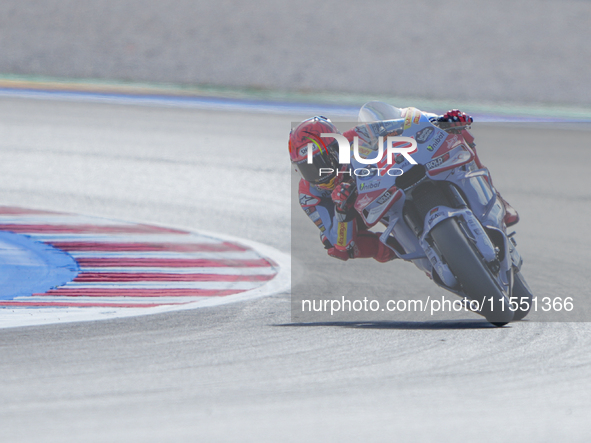 Marc Marquez (Spa-Gresini Racing Ducati) participates in the Gran Premio Red Bull di San Marino e della Riviera di Rimini Free Practice Moto...