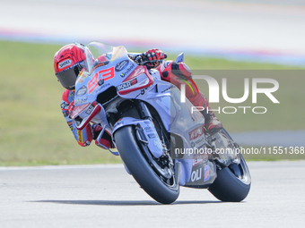 Marc Marquez (Spa-Gresini Racing Ducati) participates in the Gran Premio Red Bull di San Marino e della Riviera di Rimini Free Practice Moto...