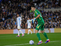 Emiliano Martinez of Argentina is in action during the FIFA World Cup 2026 Qualifier match between Argentina and Chile at Estadio Mas Monume...