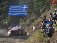 Driver Yohan Rossel and co-driver Arnaud Dunand of the team AEC - DG Sport Competition Citroen C3 face the first day of the race during the...