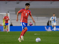 Dario Osorio of Chile is in action during the FIFA World Cup 2026 Qualifier match between Argentina and Chile at Estadio Mas Monumental Anto...